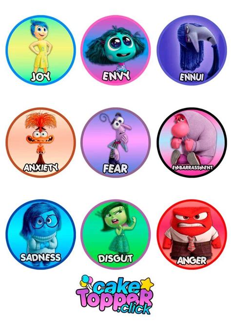 Inside Out Stickers For Your Birthday Party In 2024 Inside Out Characters Inside Out Emotions