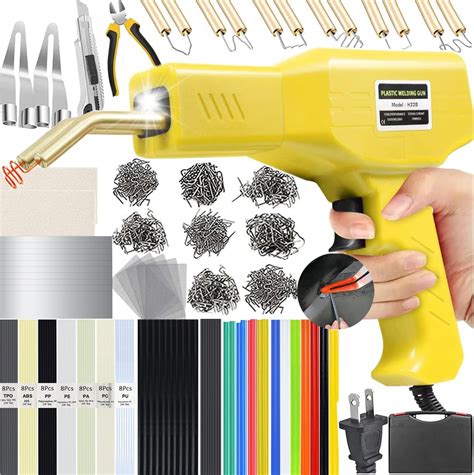 W Plastic Welder In Plastic Welding Kit Pcs Hot Staples Plastic Repair Kit With