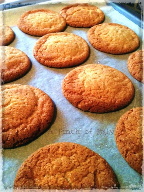 Gingersnaps Cookie Recipe A Pinch Of Italy