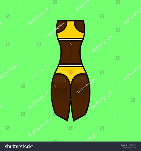 Bikini Bottom Thong Underwear Flat Vector Stock Vector Royalty Free Shutterstock