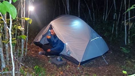 2 Hari Solo Camping Santai Dan Istirahat Di Dalam Tenda Pada Malam