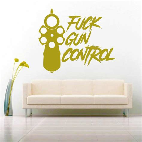 Fuck Gun Control Vinyl Car Truck Window Decal Sticker
