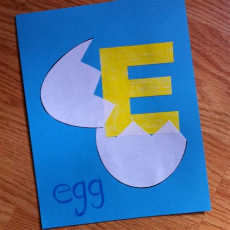 E Is For Egg Craft Template