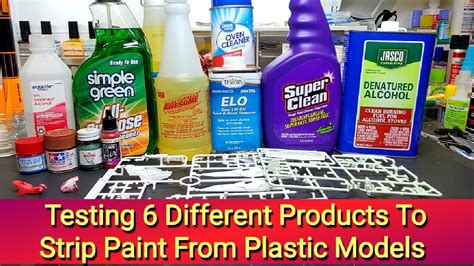 Testing 6 Different Products To Strip Paint From Plastic Models Plus