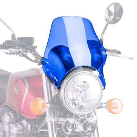 Bugspoiler Universal Motorcycle Screen For Naked Bikes Blue M0869A