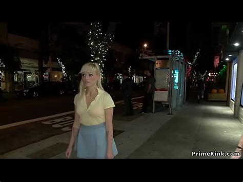 Rubia Amordazada Es Follada En P Blico Xvideos