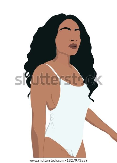 Woman Bikini Vector Illustration Stock Vector Royalty Free Shutterstock