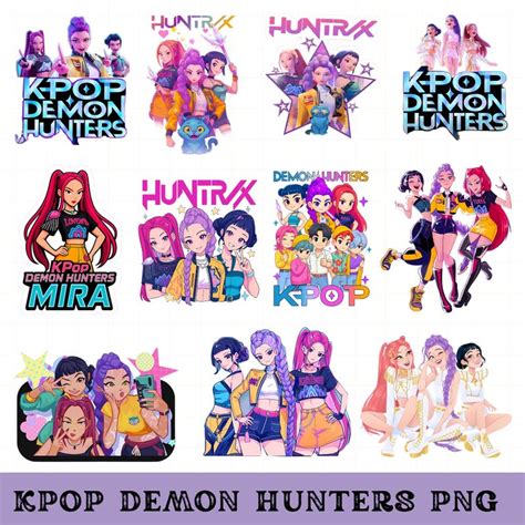 png kpop demon hunters etsy
