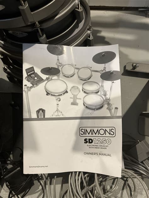 Simmons Sd1250 Electronic Drum Kit With Mesh Pads 656238055017 Ebay