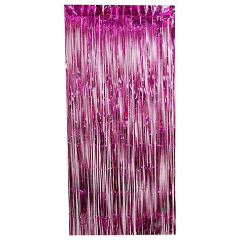 Bright Metallic Magenta Foil Door Curtain Backdrop M X Cm Partyrama