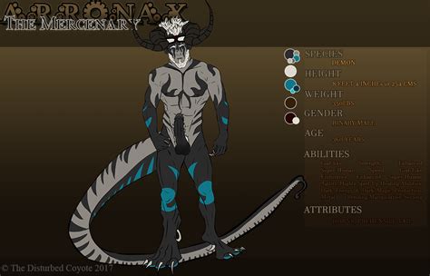 Arronax Demon True Form Ref Sheet By Disturbedcoyote Hentai Foundry