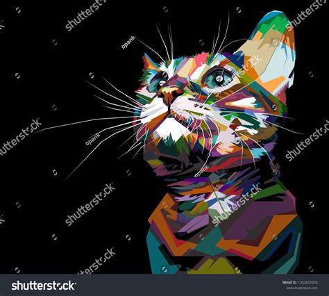 Pussy Cat Pop Art Stock Illustration 1202643376 Shutterstock