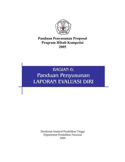 Panduan Penyusunan Proposal Program Hibah Kompetisi Bagian Panduan