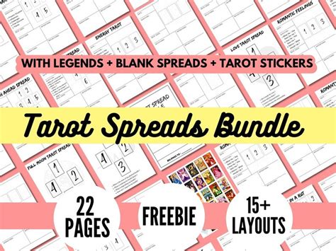 Tarot Workbook Tarot Spreads Tarot Graphic By PlannersByBee