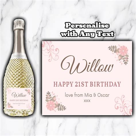 Personalised Prosecco Bottle Label Perfect Etsy