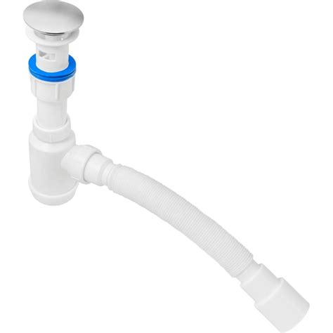 Сифон для выпуска MasterProf 40-52 мм, 1.1/4"х40, клик-клак, с ...
