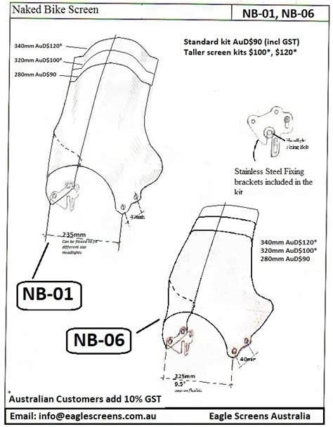 Naked Bikes Eagle Screens Australia Eagle Screens Australia