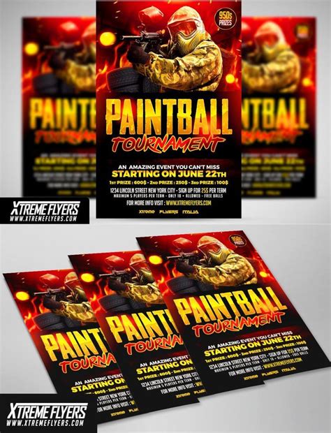 Paintball Flyer Template Flyer Template Flyer Flyer Design Templates