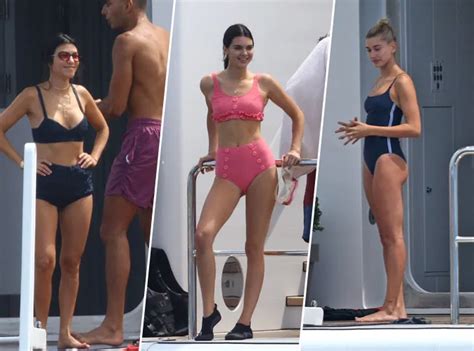 Photos Kendall Jenner Kourtney Kardashian Hailey Baldwin s éclatent en bikini sur un