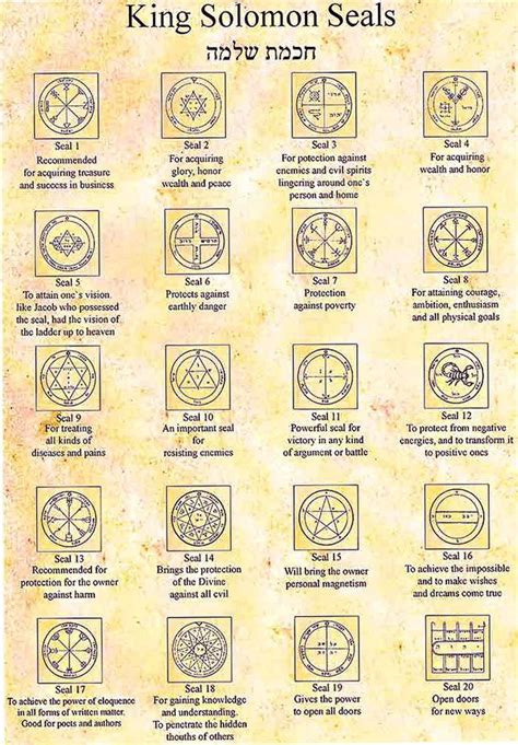 44 King Solomon Seals King Solomon Seals Seal Of Solomon King Solomon