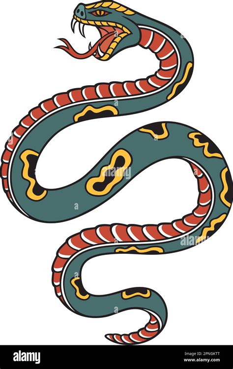 Snake Tattoo Stock Vector Images Alamy