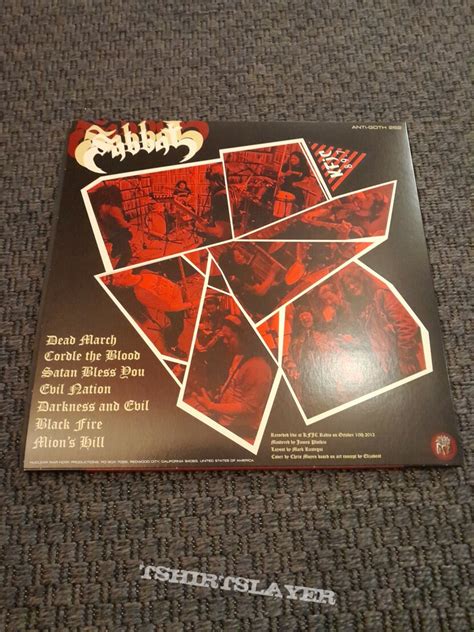 Sabbat Kill Fuck Jesus Christ LP TShirtSlayer TShirt And BattleJacket Gallery