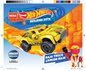 Manual Mega Construx Set Gyg Hot Wheels Baja Truck