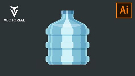 Water Bottle Tutorial In Adobe Illustrator 2020 Youtube