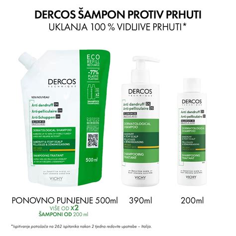 Vichy Dercos Ampon Protiv Suhe Peruti