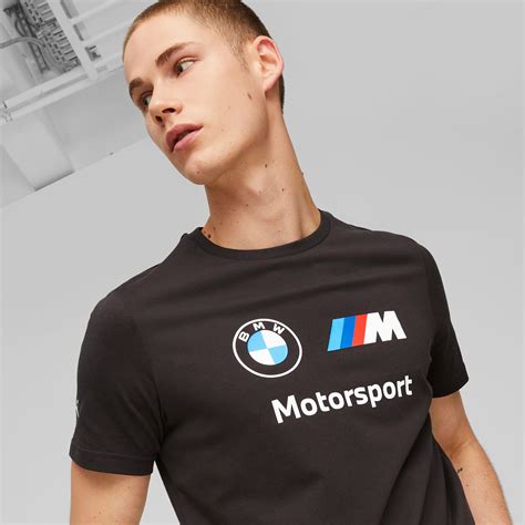 Bmw M Motorsport Ess Logo Tee Men Puma Black Puma Mens Clothing Motorsport Puma