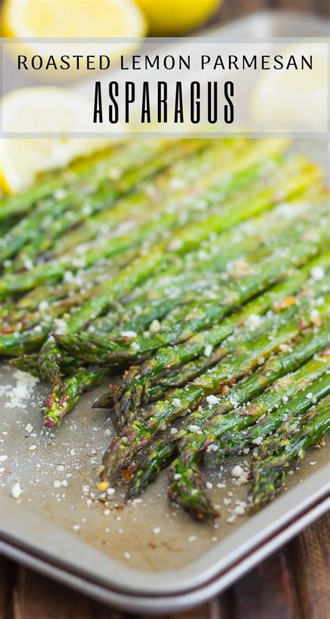 Roasted Lemon Parmesan Asparagus Pumpkin N Spice
