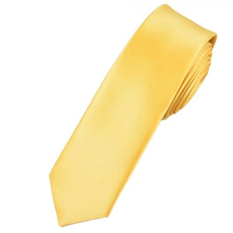 Plain Lemon Yellow Skinny Tie From Ties Planet Uk