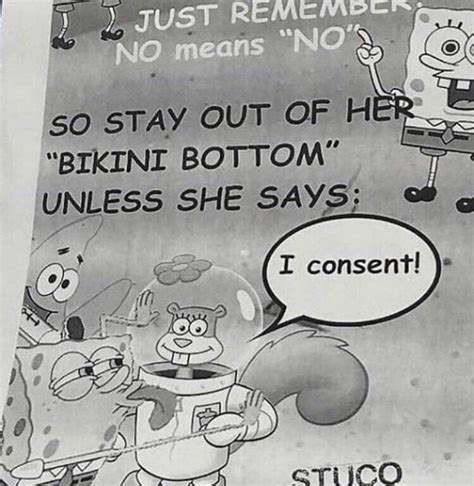 Stay Out Of Her Bikini Bottom Meme Guy