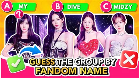 Guess The Kpop Group By Their Fandom Name Part Kpop Games