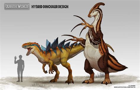 Artstation Hybrid Dinosaur Design Lu Zhang Dinosaur Images Dinosaur