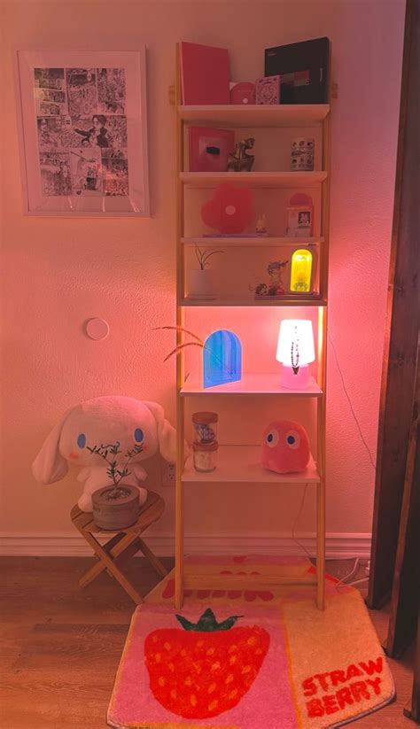 Ladder Shelf Pink Shelves Ladder Shelf Decor Room Renovation