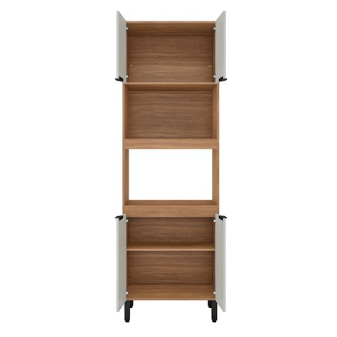 Paneleiro Duplo Forno Portas Amendola Touch Nude Prime Tx Demóbile Combo Stock