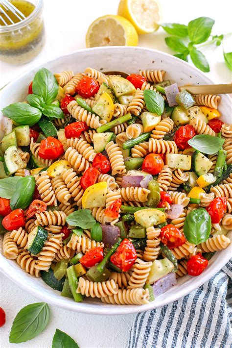 Roasted Veggie Pasta Salad Eat Yourself Skinny