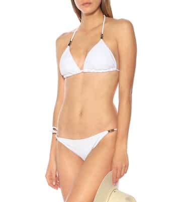Core Triangle Bikini Top In White Heidi Klein Mytheresa