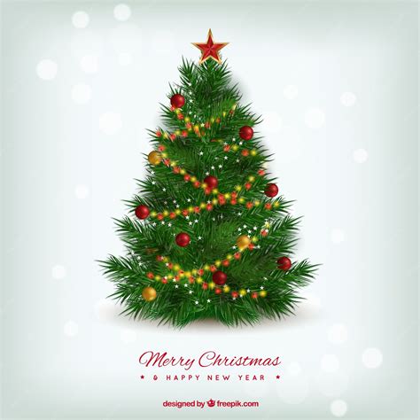Arvore De Natal Desenho Realista - Árvore de natal realista | Vetor Grátis