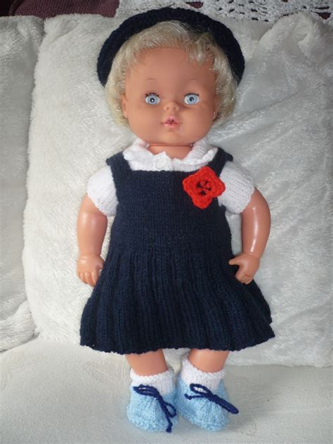 Blonde Doll In Blue Dress