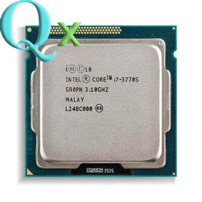 3rd Gen Intel Core i7-3770S LGA1155 CPU Processor Quad-Core 3.1GHz ...