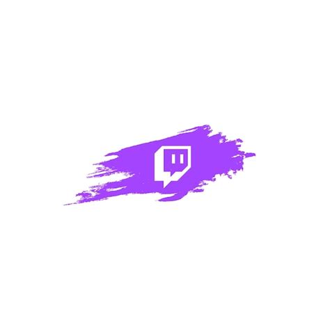 Icône De Logo De Médias Sociaux Twitch Avec Fond De Contraction De