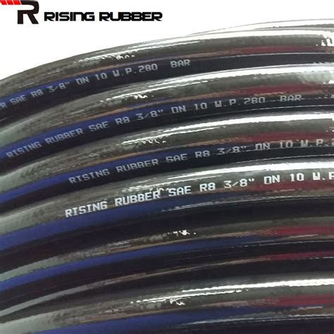 Sae R R High Pressure Nylon Braided Hydraulic Rubber Hose China