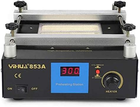 A V W Smd Bga Rework Station Preheating Oven Station Hot Plate Infrared Electronic