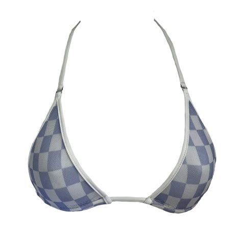 Surf Check Sheer Mini Bikini Top Micro Gigi