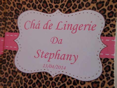 Adesivo Tubete Chá de Lingerie oncinha Elo7 Produtos Especiais