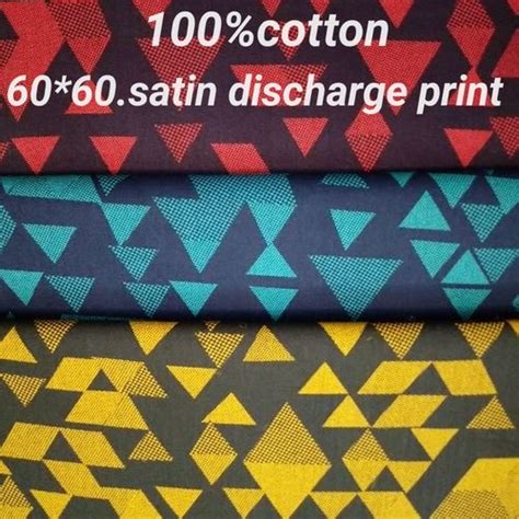 Silver 60X60 Satin Discharge Print Fabric At Best Price In Delhi