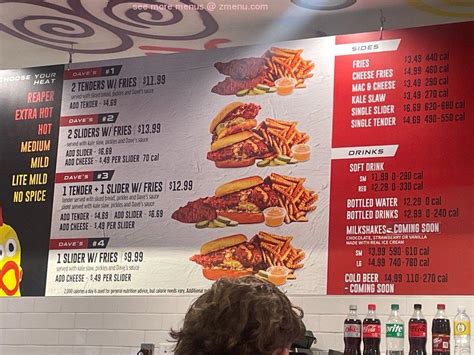 Online Menu Of Dave S Hot Chicken Restaurant Gilbert Arizona Zmenu