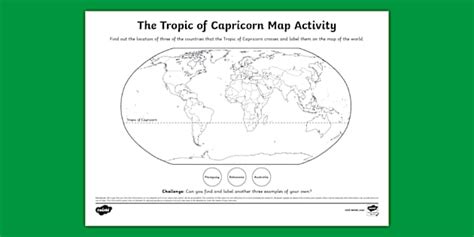 countries  tropic  capricorn crosses map activity